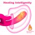 Vibrator G Spot Vibrator Clitoral Heating Massager Nipple Vibrator with 10 Frequency Double Motor Vibration Rose Red