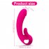 Vibrator G Spot Vibrator Clitoral Heating Massager Nipple Vibrator with 10 Frequency Double Motor Vibration Rose Red