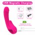 Vibrator G Spot Vibrator Clitoral Heating Massager Nipple Vibrator with 10 Frequency Double Motor Vibration Rose Red