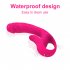 Vibrator G Spot Vibrator Clitoral Heating Massager Nipple Vibrator with 10 Frequency Double Motor Vibration Rose Red