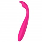 Vibrator with Double Head Female Climax Tool Women G Spot Masturbation Massager  Rose red