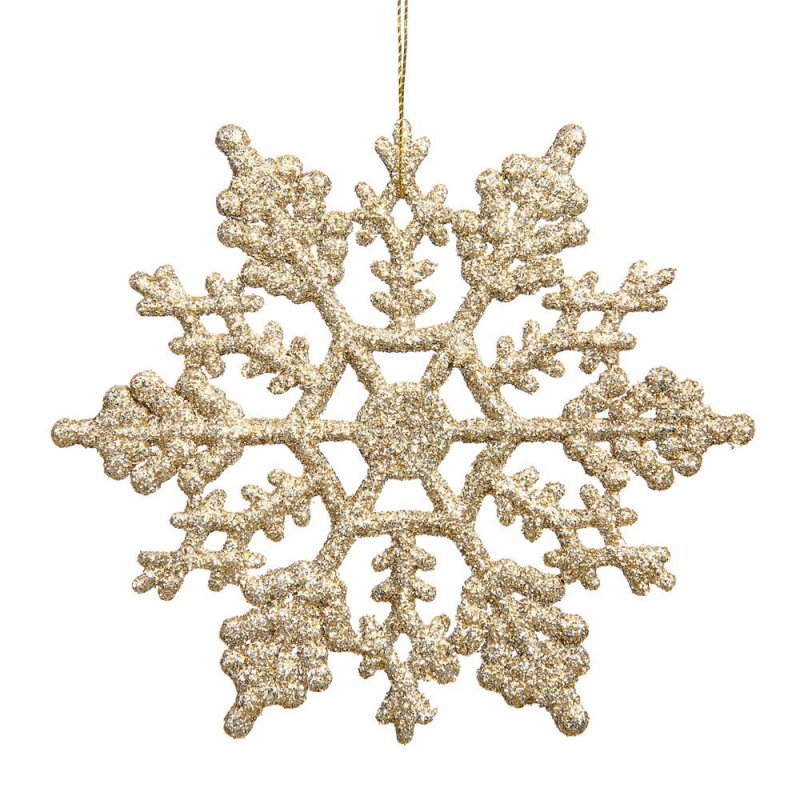 Vickerman Plastic Glitter Snowflake