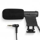 Video Recording Microphone 3.5mm Plug Studio Microphone For Camera Computer For Camera black
