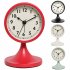 Vintage Alarm Clock High Precision Silent Bedside Night Light Loud Alarm Clock For Bedroom Home Office Decor milky white