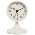 Vintage Alarm Clock High Precision Silent Bedside Night Light Loud Alarm Clock For Bedroom Home Office Decor milky white