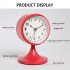 Vintage Alarm Clock High Precision Silent Bedside Night Light Loud Alarm Clock For Bedroom Home Office Decor milky white