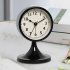 Vintage Alarm Clock High Precision Silent Bedside Night Light Loud Alarm Clock For Bedroom Home Office Decor milky white