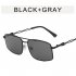 Vintage Beach Sunglasses For Women Fashion Elegant Square Frame Glasses For Cycling Driving Silver   gray