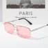 Vintage Beach Sunglasses For Women Fashion Elegant Square Frame Glasses For Cycling Driving Silver   gray