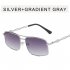 Vintage Beach Sunglasses For Women Fashion Elegant Square Frame Glasses For Cycling Driving silver   pink