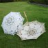 Vintage Bridal Lace Umbrella Women Parasol Sun Umbrella Decoration for Wedding Party White S