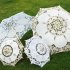 Vintage Bridal Lace Umbrella Women Parasol Sun Umbrella Decoration for Wedding Party White S