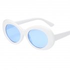 Vintage Oval Round Sunglasses Men Women UV400 Shades Mirrored Glasses LensSIAP