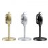Vintage Retro Microphone Stage Photography Props Classic Stand Microphone For Live Performance Karaoke silver