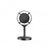 Vintage Retro Microphone Stage Photography Props Classic Stand Microphone For Live Performance Karaoke silver