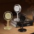 Vintage Retro Microphone Stage Photography Props Classic Stand Microphone For Live Performance Karaoke silver