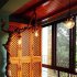 Vintage Rustic Hemp Rope 85 265V Ceiling Chandelier Wiring Creative Hanging Lights Wiring UIFU