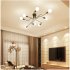 Vintage Wrought Iron Led Ceiling Lamp Living Room Bedroom Lamparas for Home Lighting 6 black