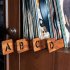 Vinyl Record Dividers 26 Pieces  Alphabetical Vinyl Record Storage Dividers A Z  Wooden Record Separator  for Album CD DVD
