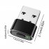 Virtual Mouse Mover Jiggler Simulate Mouse Movement Device Usb Port Undetectable Shaker For Computer Laptop black