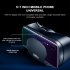 Virtual Reality VR Glasses Full Screen Visual Wide Angle 120 Degrees VR Glasses for 5 To 7 Inch Smartphone Devices black