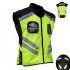 Visibility Reflective Vest Breathable Riding Safety Vests with Pockets Motorcycle Racing Riding Equipment Orange M