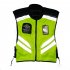 Visibility Reflective Vest Breathable Riding Safety Vests with Pockets Motorcycle Racing Riding Equipment Orange M