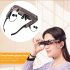 Vision 800 Smart Android WiFi Glasses Wide Screen Portable Video 3D Glasses Private Theater with Bluetooth Camera  black