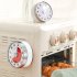 Visual Kitchen Round Magnetic Timer With Bracket Time Management Kitchen Gadgets For Cooking Baking Study with magnet stand