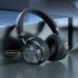 Vj364 Wireless Headsets Over Ear Stereo Earphones Noise Canceling Headphones for Smart Phone Computer Laptop Black