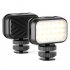 Vl28 Portable Mini Fill  Light 6500k Soft Light Adjustable Brightness 28 High brightness Lamp Beads For Outdoor Photography Black VL28