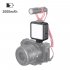 Vl49 Mini Led Video Light Portable Fill Light With Triple Cold Shoe Mount For Phone Cage Slr Vlog Camera black