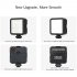 Vl49 Mini Led Video Light Portable Fill Light With Triple Cold Shoe Mount For Phone Cage Slr Vlog Camera black