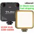 Vl81 3200k 5600k 850lm 6 5w Led Video Light With Cold Shoe Mini Vlog Fill Light 3000mah Battery Fill Light as picture show