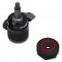 Vlogger Universal Tripod Head Ball with Cold Shoe Mount for LED Light Mic Quick Instal Ball Head DSLR Camera Head black