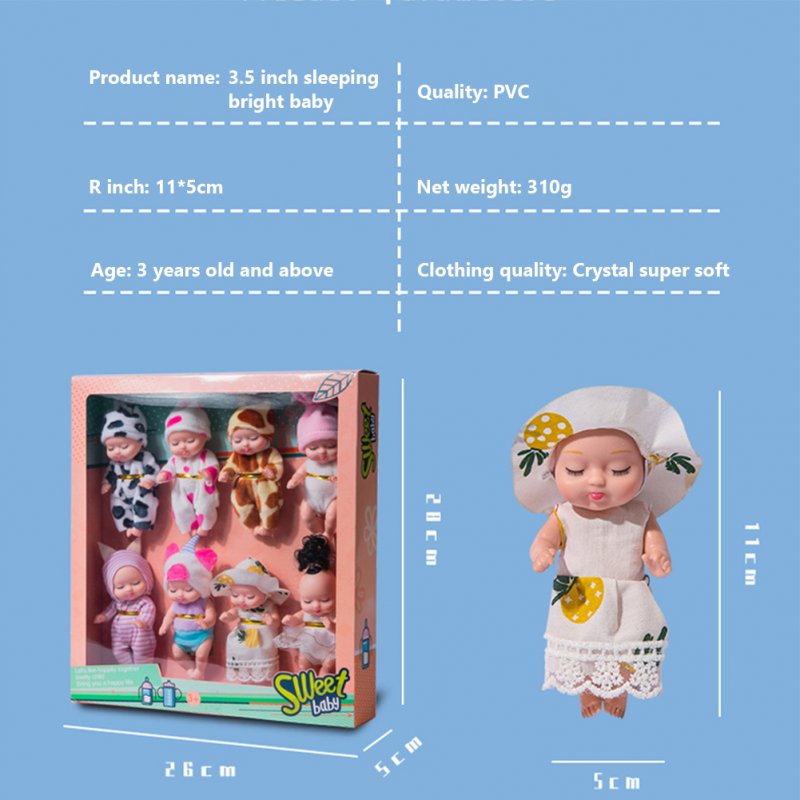Simulation Rebirth Dolls Toy With Movable Hands Feet Mini Cute Sleeping Baby Series Doll For Kids Birthday Gift 