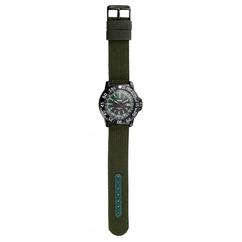 SKMEI Mens Digital Watches Quartz Movement Waterproof Nylon Band Wrist Watch 
