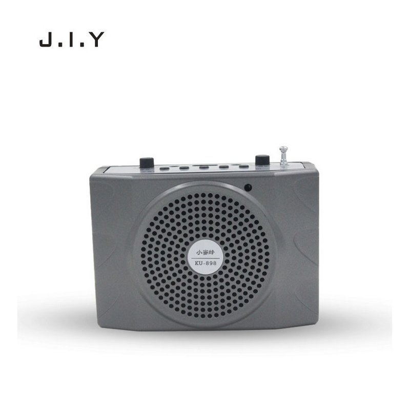 Voice Amplifier Microphone Wired Coaches Bluetooth Speaker Voice Amplifier Megaphone Teaching Guide USB Charging Grey European Regulation