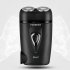 Vorui Electric Shaver Dual Blade Floating Head Rechargeable Portable Beard Shaving Machine Trimmer Black