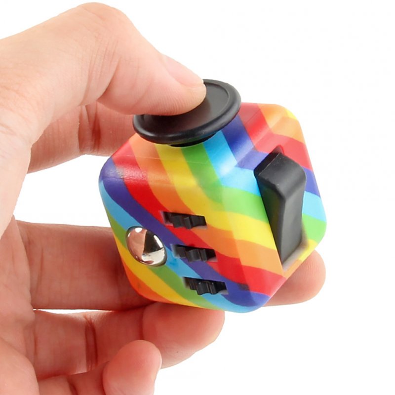 Decompression Magic Cube Stress Anxiety Relief Toys Multicolor Relaxing Cube Toys 