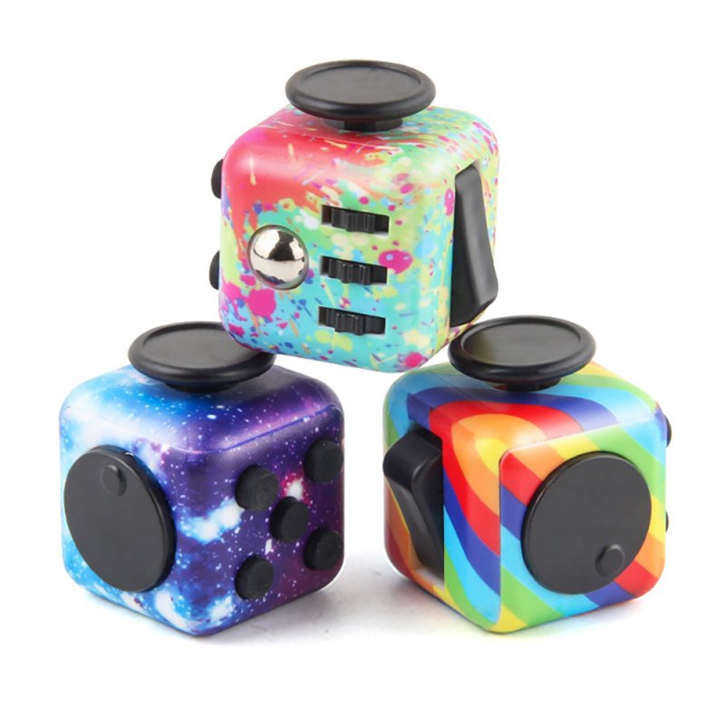 Decompression Magic Cube Stress Anxiety Relief Toys Multicolor Relaxing Cube Toys 