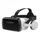 Vr Glasses Multi function Virtual Reality Helmet Glasses With Bluetooth Headset white