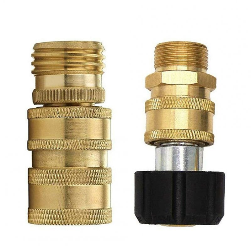 8pcs Quick Connector Kit Garden Water Pipe Connection Male and Female Fittings M22 to 3/4" 3/8"