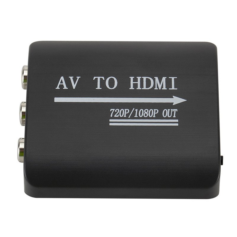 Mini AV to HDMI Video Converter Box 1080P CVBS RCA AV to HDMI Adapter for HDTV TV PS3 PS4 PC DVD Xbox Projector 