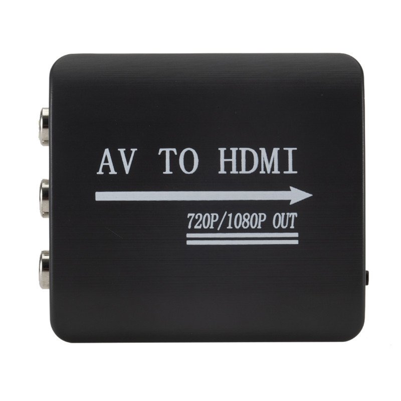 Mini AV to HDMI Video Converter Box 1080P CVBS RCA AV to HDMI Adapter for HDTV TV PS3 PS4 PC DVD Xbox Projector 