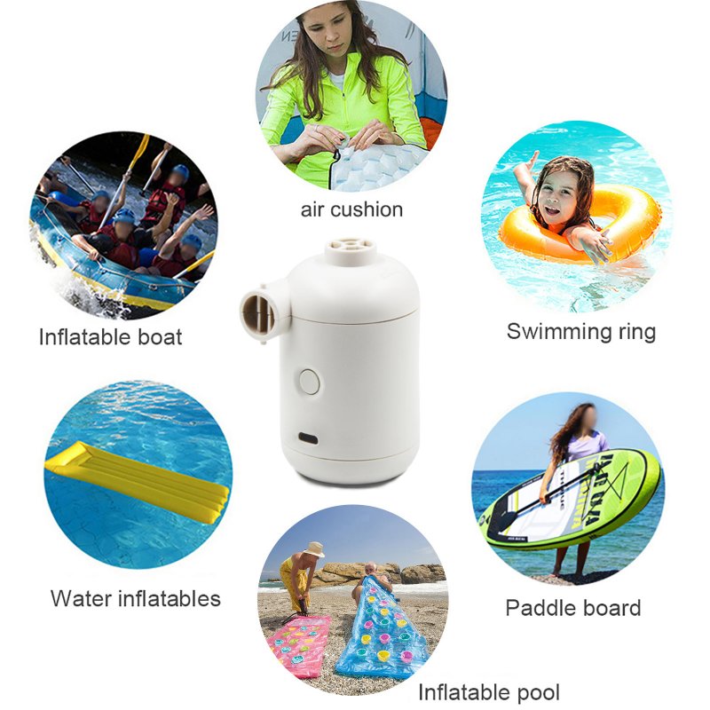 Usb Electric Air Pump Portable Lightweight Outdoor Camping Supplies For Air Mattresses Swimming Ring 