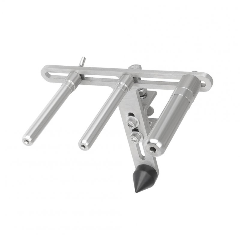 W11 Multifunctional Stand Repair Tool for Trumpet Trombone French Horn Tuning Tube Polishing Bracket Wind Instrument Sanding Support Frame Silver