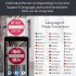 W12 Voice Real Time Language Translator Device 98  High Accuracy Real Time Translator with 144 Multi Languages Black