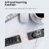 W3 Air Mouse Wireless Remote Control with Ir Learning Voice Inputting Double Faced Air Fly Mouse Black