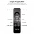 W3 Air Mouse Wireless Remote Control with Ir Learning Voice Inputting Double Faced Air Fly Mouse Black